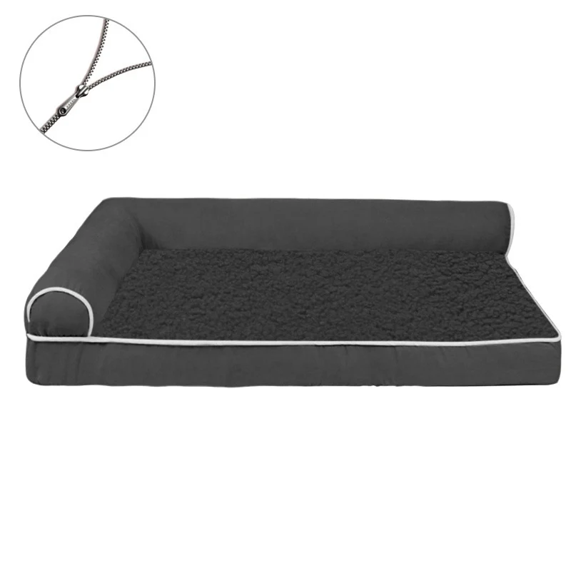 Verstärktes Plüsch-Lounge-Hundebett