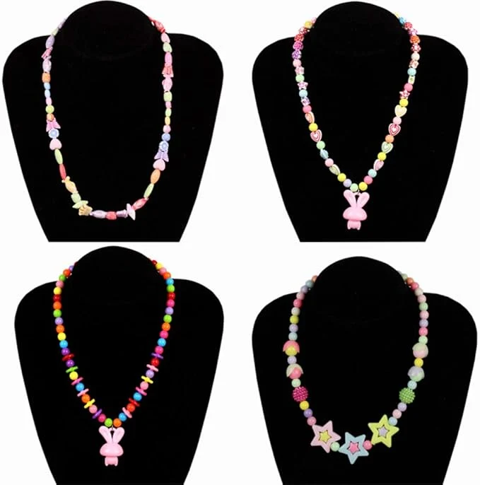 DIY Perlen-Bastelset zur Schmuckherstellung für Mädchen – Kreatives Perlenset für Armbänder, Ringe und Halsketten
