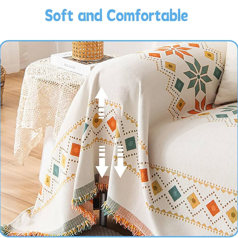 50 % RABATT | BohoCover™ | Wendbarer Sofabezug im Bohemian-Stil mit Quasten