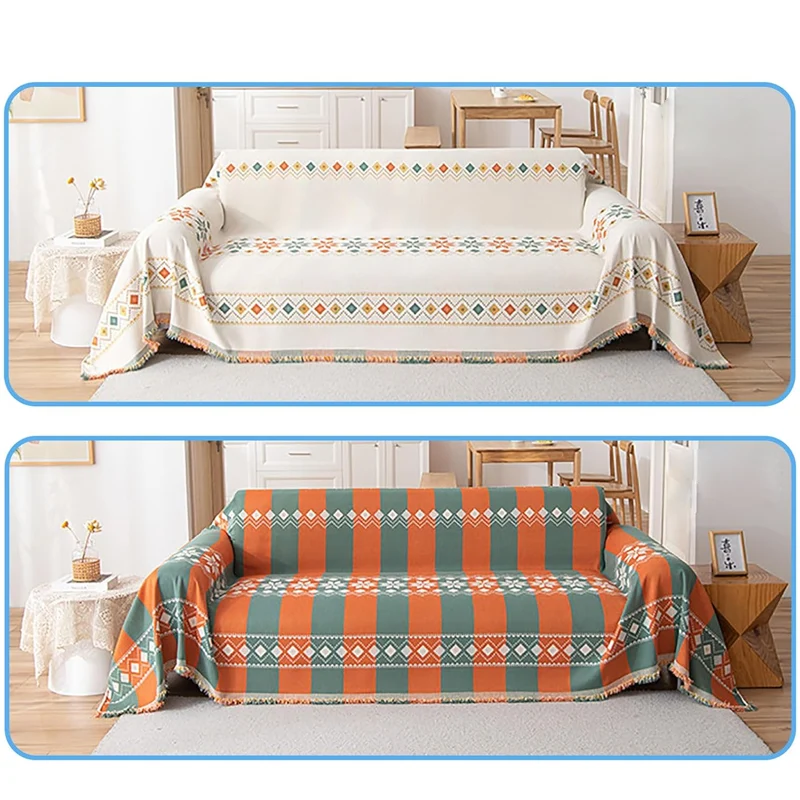 50 % RABATT | BohoCover™ | Wendbarer Sofabezug im Bohemian-Stil mit Quasten