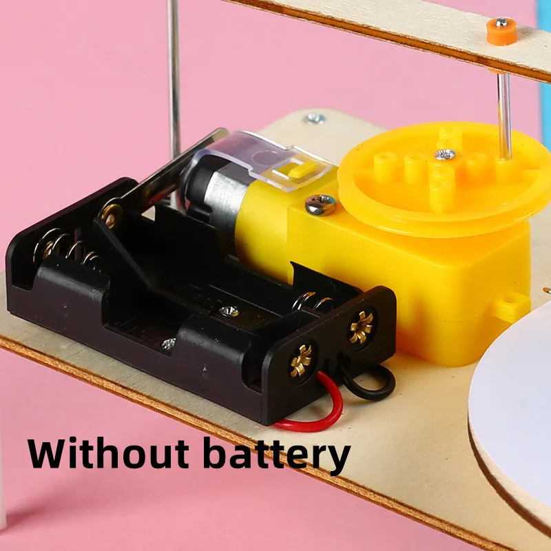 Holzroboter-Zeichenset für Kinder – DIY Kreatives Kunst-Plotter-Wissenschaftsexperiment-Spielzeug