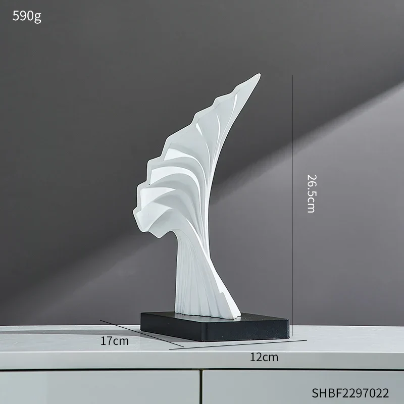 Skanto Abstrakte Deko-Skulptur, Heimkunst, Goldstatue, Wohnzimmer Skanto Dekoration, Büro-Schreibtisch-Accessoires, Kunsthandwerk, Ornamente