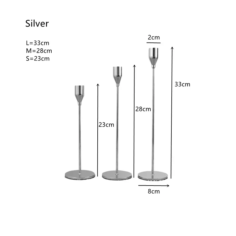 Skanto Stil Metall-Kerzenhalter, schlichtes Gold, Hochzeitsdekoration, Bar, Party, Wohnzimmer-Dekor, Heimdekoration, Kerzenständer