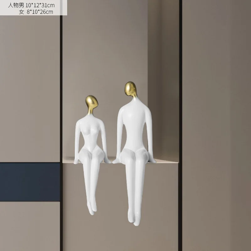 Skanto Abstrakte Paar-Figuren, Minimalismus-Deko-Accessoires, TV-Schrank-Ornamente, Wohnzimmer-Deko-Geschenke