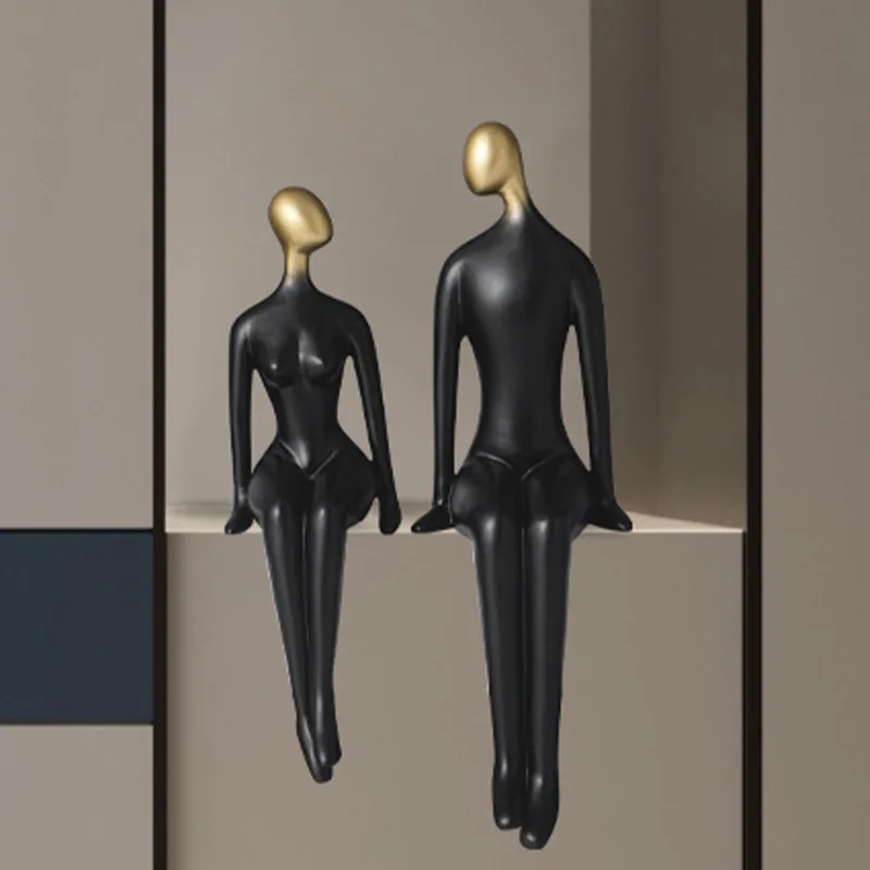 Skanto Abstrakte Paar-Figuren, Minimalismus-Deko-Accessoires, TV-Schrank-Ornamente, Wohnzimmer-Deko-Geschenke