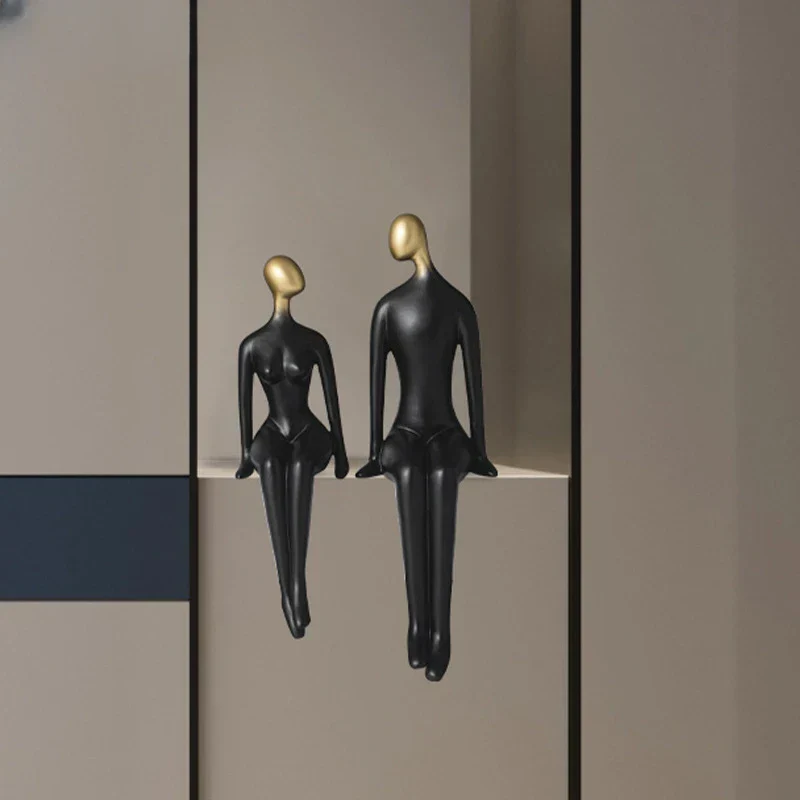 Skanto Abstrakte Paar-Figuren, Minimalismus-Deko-Accessoires, TV-Schrank-Ornamente, Wohnzimmer-Deko-Geschenke