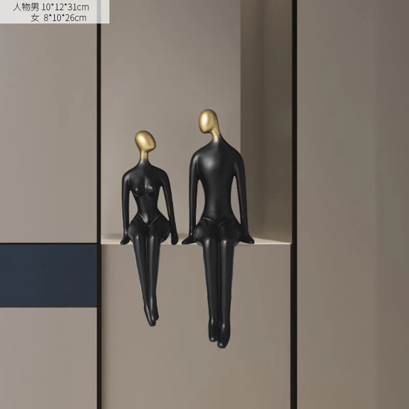 Skanto Abstrakte Paar-Figuren, Minimalismus-Deko-Accessoires, TV-Schrank-Ornamente, Wohnzimmer-Deko-Geschenke