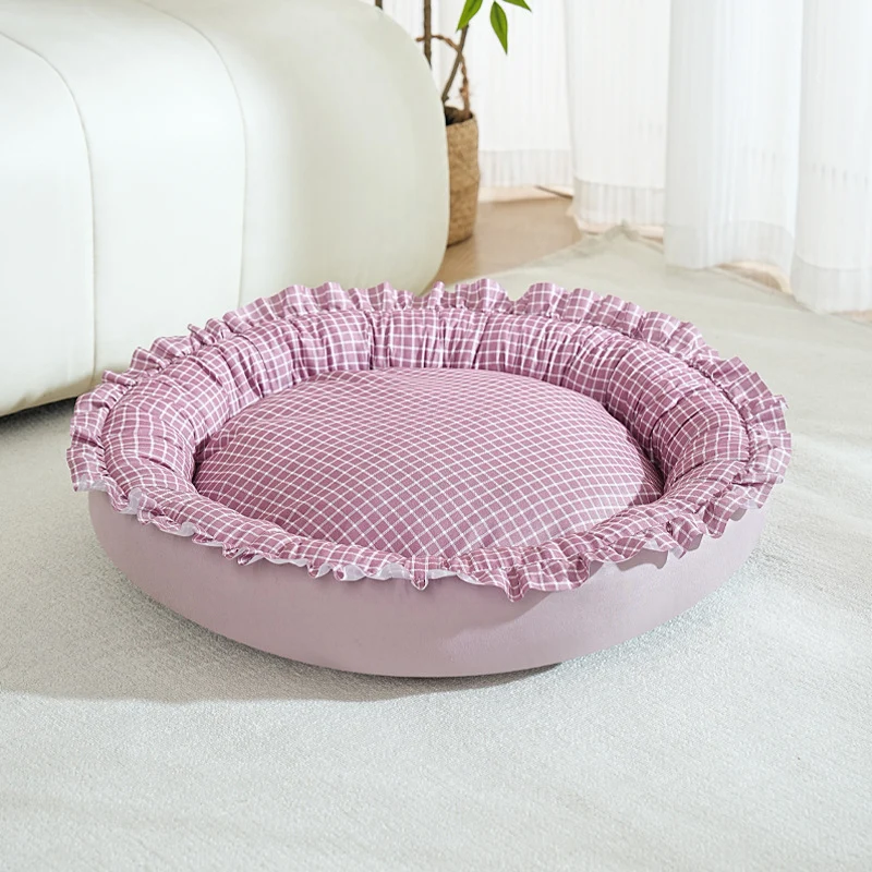 Plüsch Rundes Hundebett