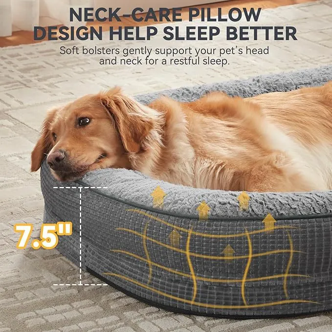 Orthopädisches Lounge-Hundebett mit Stützfunktion