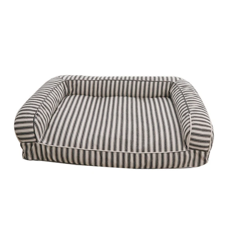 Gestreiftes Bolster-Hundebett