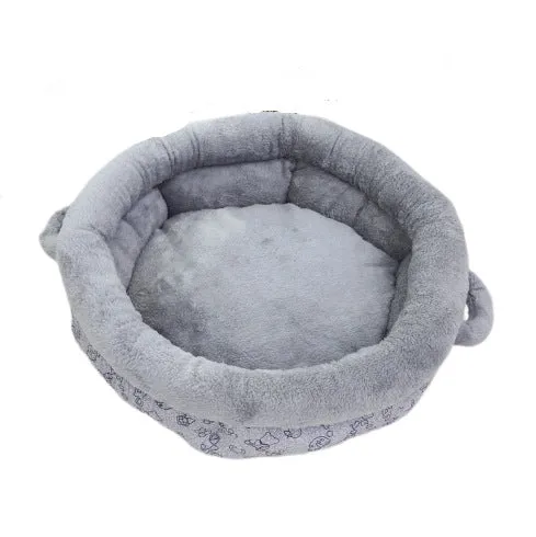 Weiches Plüsch-Nest-Hundebett