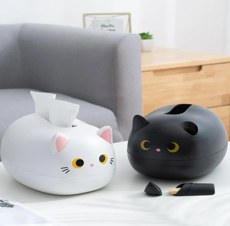 50% RABATT | Elegatto™ | Niedliche Katzen-Tissue-Box mit Zahnstocherhalter & großem Stauraum