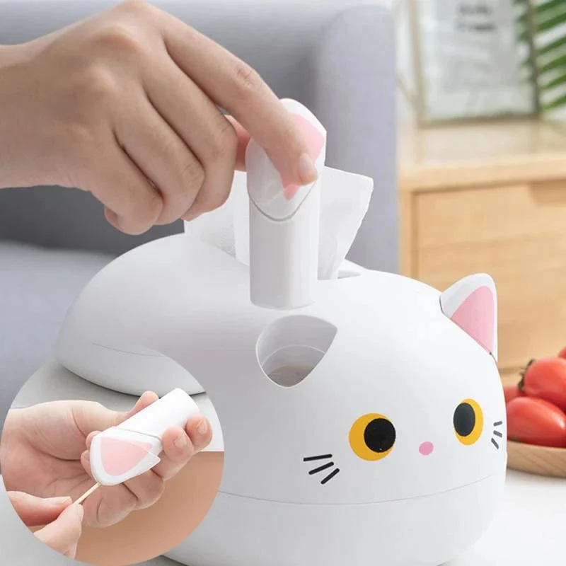 50% RABATT | Elegatto™ | Niedliche Katzen-Tissue-Box mit Zahnstocherhalter & großem Stauraum