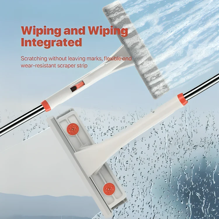 50% RABATT | WindowGlide™ | Fensterreiniger – Teleskop-Fensterwischer mit Sprühfunktion, streifenfrei