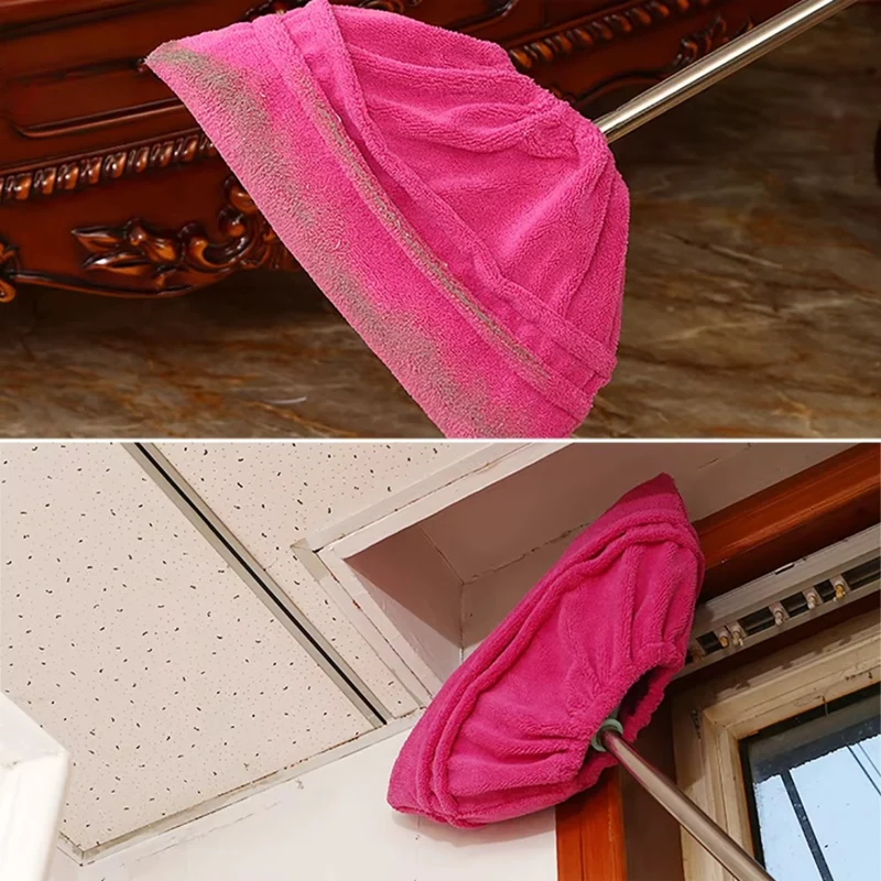 EasySweep™ | Korallenfleece Besenbezug (5 Stück)