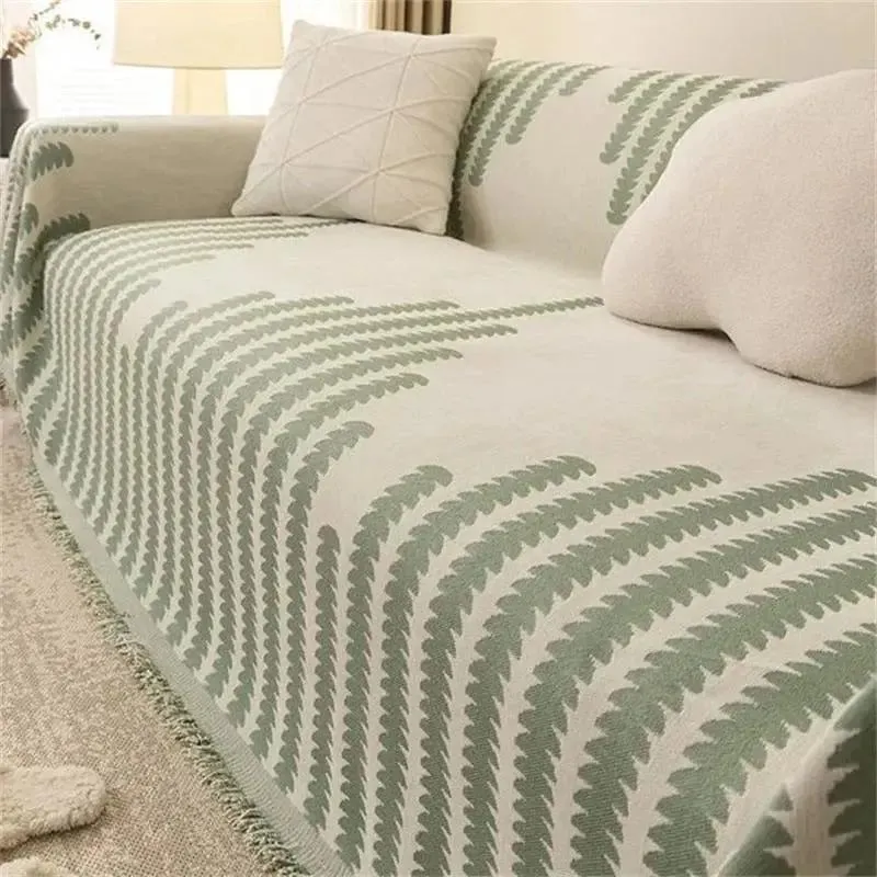 LuxeWeave™ | Baumwoll-Chenille Sofadecke — Passt zu jedem Interieur & jeder Jahreszeit