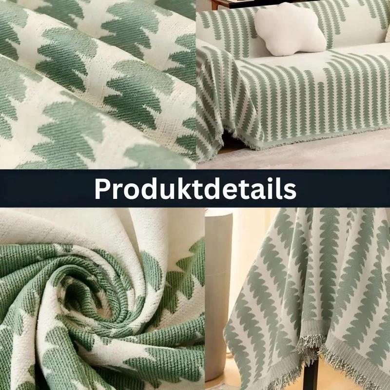 LuxeWeave™ | Baumwoll-Chenille Sofadecke — Passt zu jedem Interieur & jeder Jahreszeit