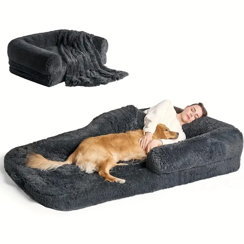 Plüsch-orthopädische Liege Hundebett
