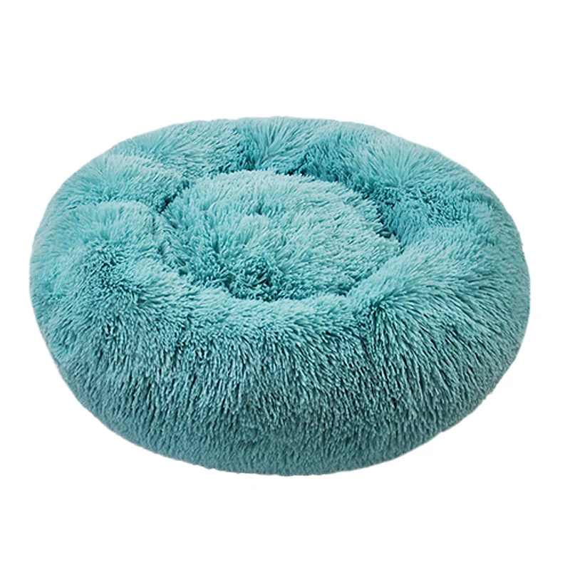 Rundes luxuriöses Plüsch-Hundebett