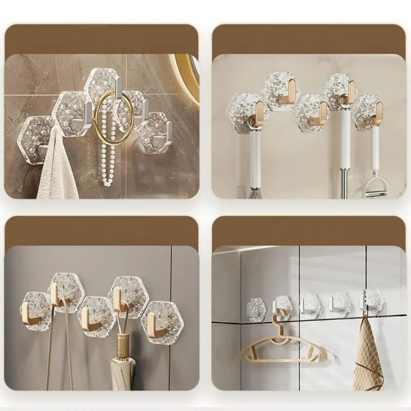 StickGlam™ | Wandhaken mit 2 kg Tragkraft — Sicherer Griff auf glatten Oberflächen 10er Set