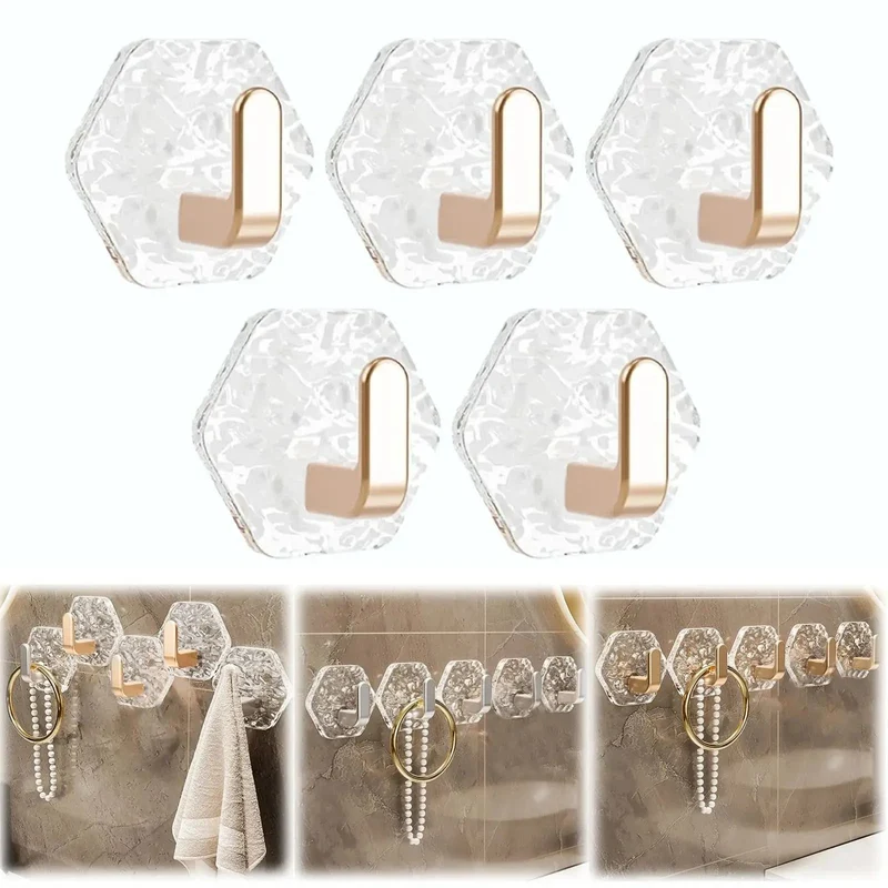 StickGlam™ | Wandhaken mit 2 kg Tragkraft — Sicherer Griff auf glatten Oberflächen 10er Set