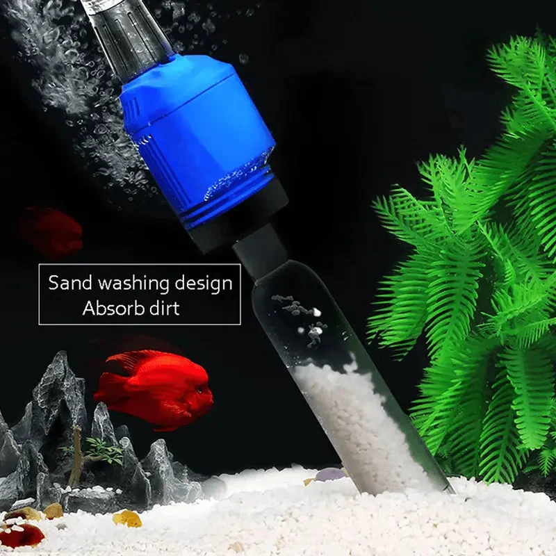 AquaPure™ | Aquarium Staubsauger elektrisch — Entfernt Schmutz & Futterreste gründlich