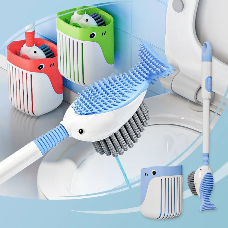 50% Rabatt | Cleano™ | Toilettenbürstenset mit Saugnapf