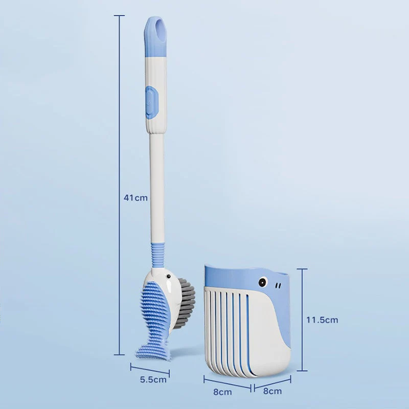 50% Rabatt | Cleano™ | Toilettenbürstenset mit Saugnapf
