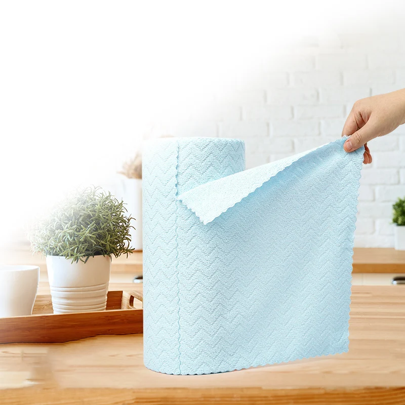 1+1 GRATIS | EcoWipe™ | Nachhaltige Mikrofasertücher im Rollenformat | Wiederverwendbar, saugstark & fusselfrei