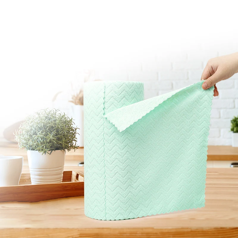 1+1 GRATIS | EcoWipe™ | Nachhaltige Mikrofasertücher im Rollenformat | Wiederverwendbar, saugstark & fusselfrei