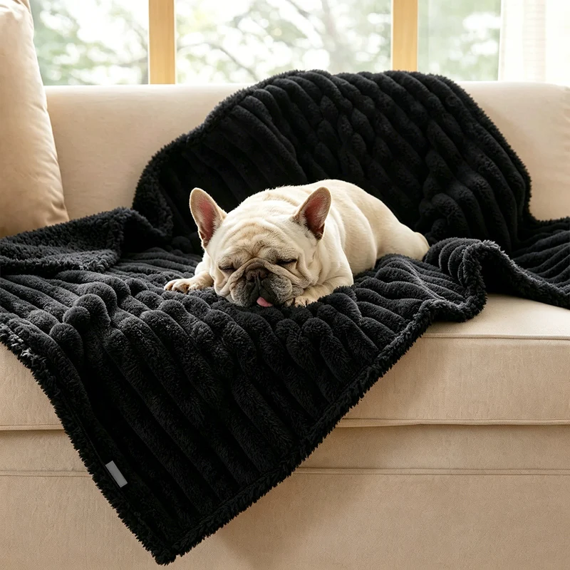 Gemütliche Plüsch-Hundedecke
