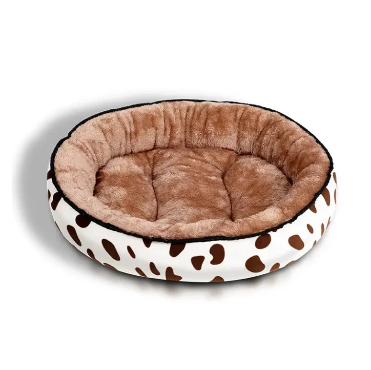 Plüsch-Hundebett mit tiefen Seitenwänden
