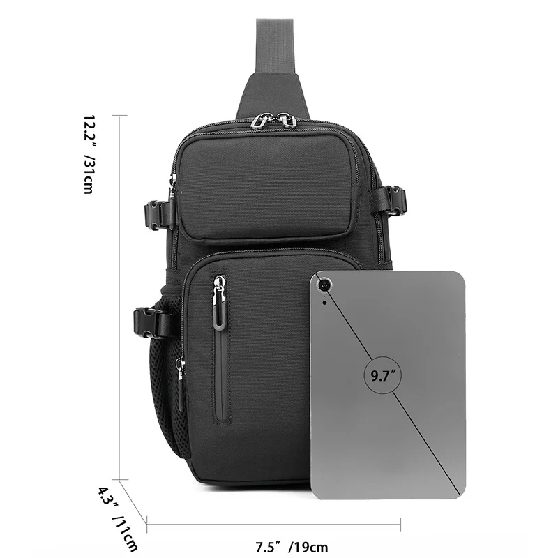 Kompakter Multifunktions-Sling-Rucksack Skanto