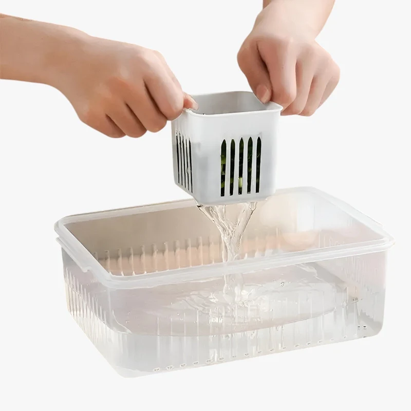 FridgeFlow™ | Transparenter Organizer für Frischwaren