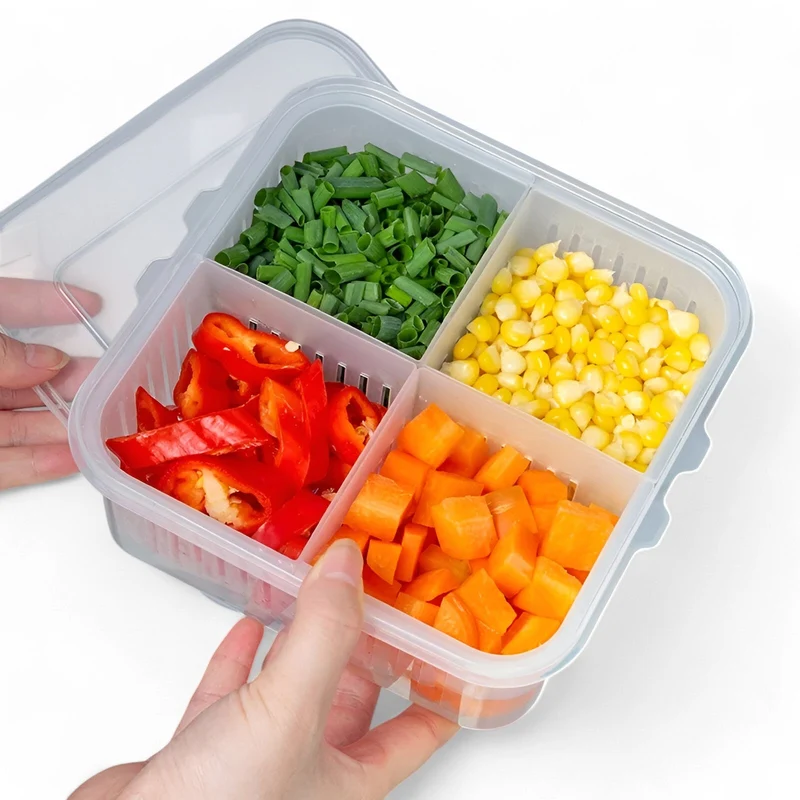 FridgeFlow™ | Transparenter Organizer für Frischwaren
