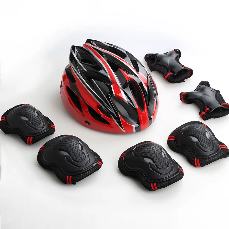 Fahrradhelm- und Schutzausrüstungsset für Kinder Skanto