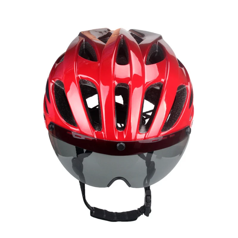 Aerodynamischer Fahrradhelm mit integriertem Visier Skanto