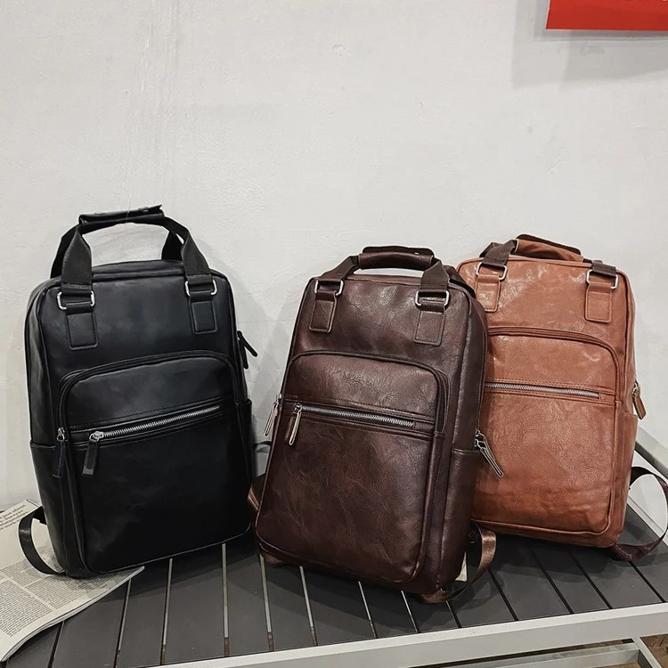 Eleganter Rucksack aus hochwertigem Leder Skanto