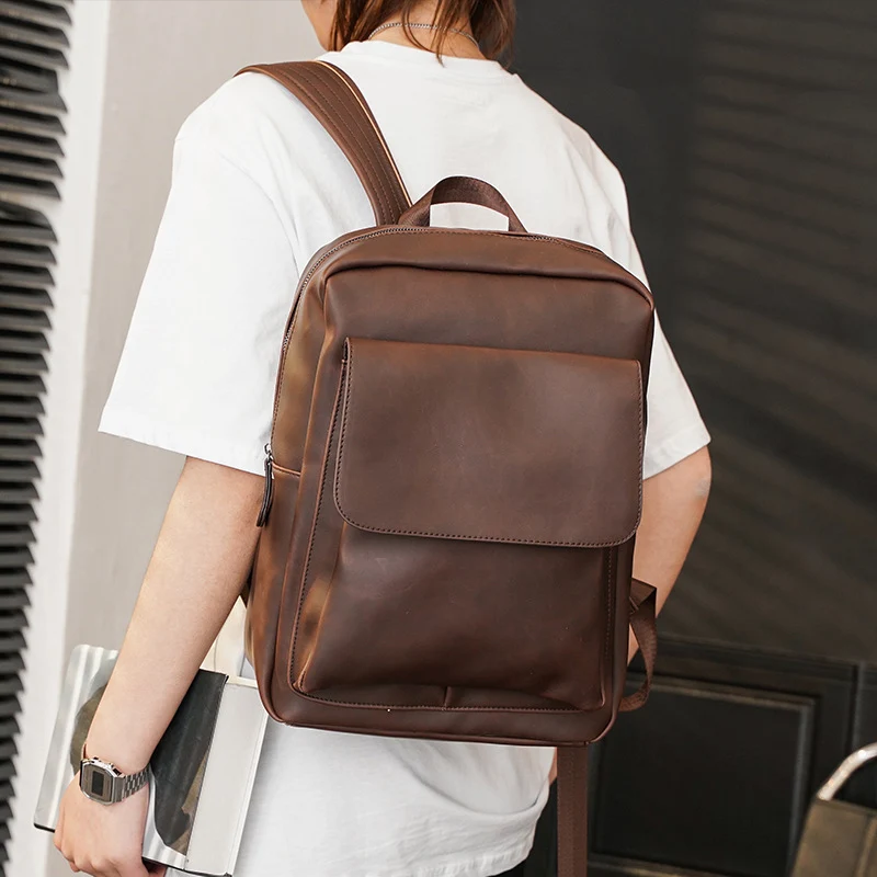 Eleganter Rucksack aus hochwertigem Kunstleder mit multifunktionalen Fächern Skanto