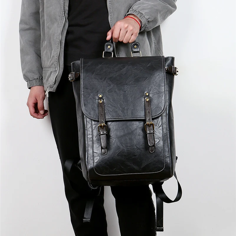 Eleganter Laptop-Rucksack mit hochwertiger Kunstlederbeschichtung Skanto