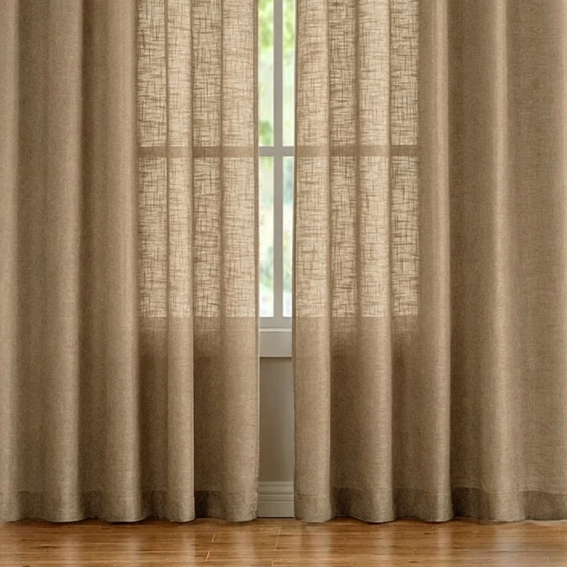 Transparente Leinen-Fenstervorhänge Skanto