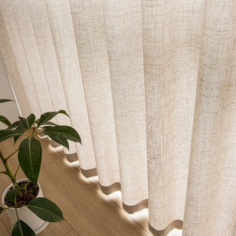 Transparente Leinen-Fenstervorhänge Skanto