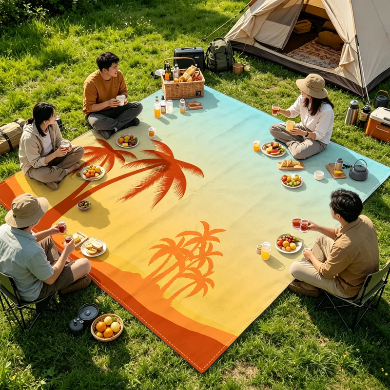 Strandmatte mit Mandala-Design Skanto