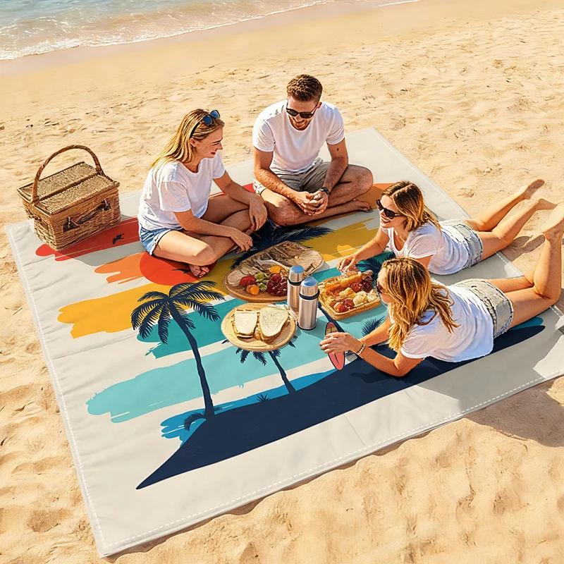 Strandmatte mit Mandala-Design Skanto
