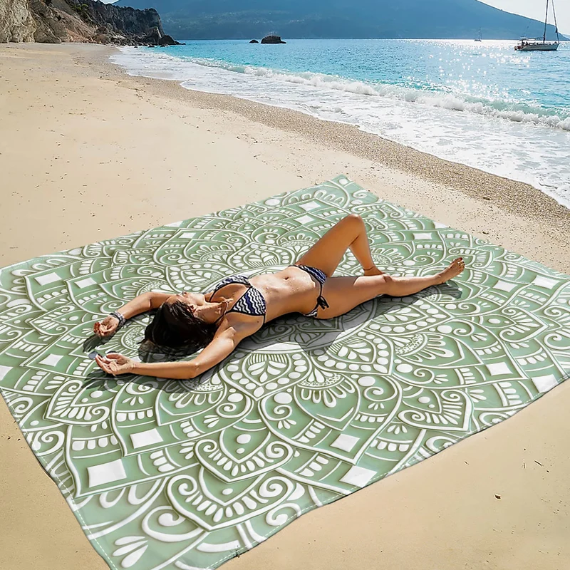 Strandmatte mit Mandala-Design Skanto