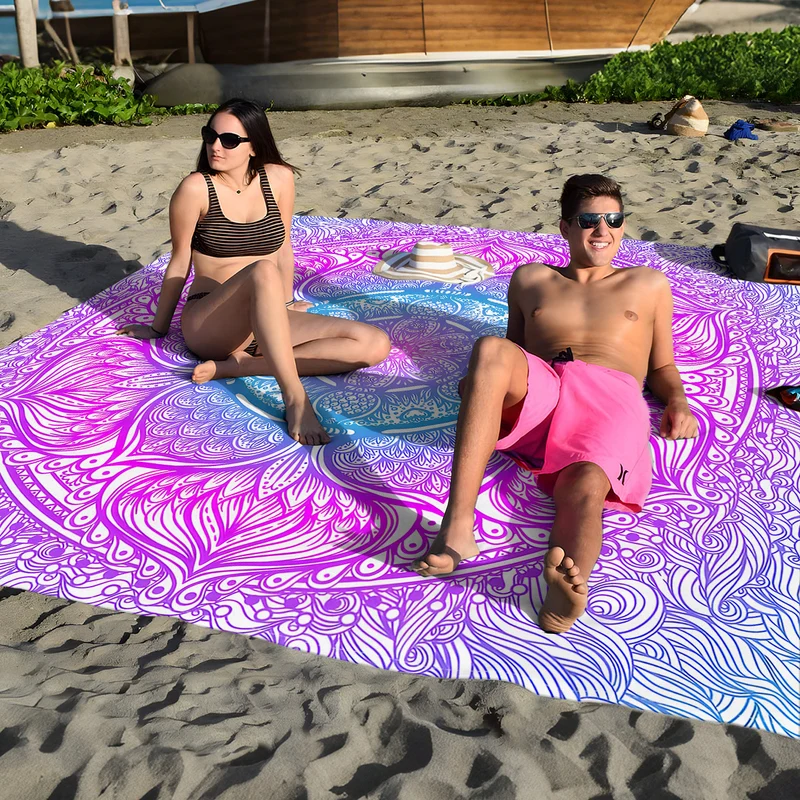 Strandmatte mit Mandala-Design Skanto