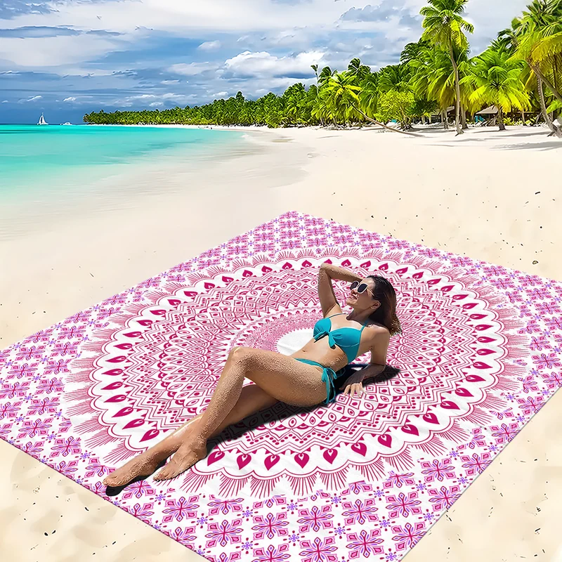 Strandmatte mit Mandala-Design Skanto