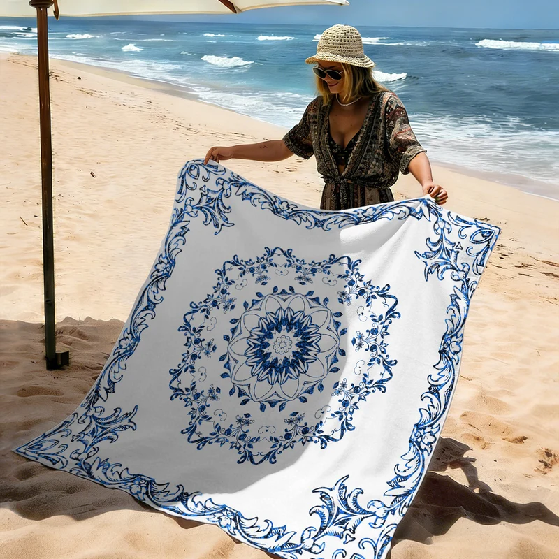 Strandmatte mit Mandala-Design Skanto