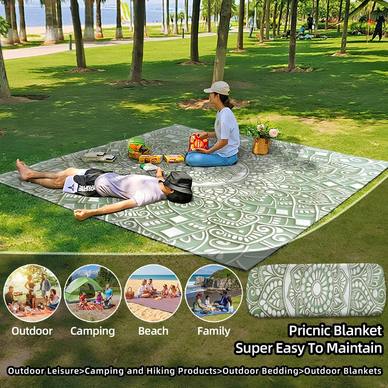 Strandmatte mit Mandala-Design Skanto