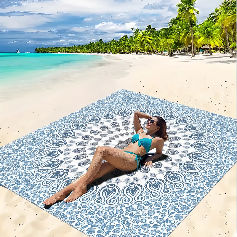 Strandmatte mit Mandala-Design Skanto